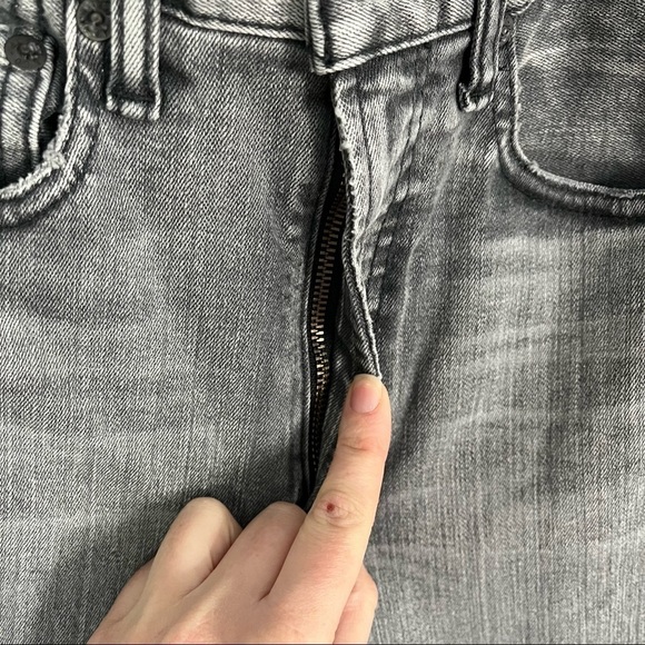 MOUSSY VINTAGE x REVOLVE Carmel Rebirth High Rise Light Black Skinny Ankle Jeans - Picture 7 of 13